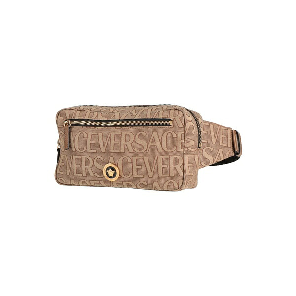 【貨物輸送無料】 ヴェルサーチ メンズ 商行為系 御徒面子 Belt bags Brown
