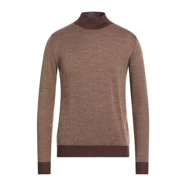 【貨物輸送無料】 トゥエンティー メンズ 編み物\u0026スウェーター アウター Turtlenecks Brown ニット・セーター-トップス