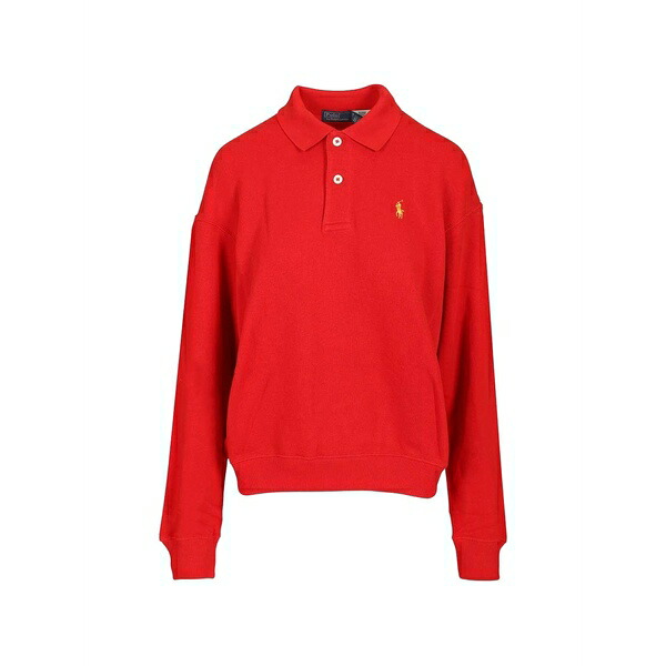 ラルフローレン レディース スポーツシャツ トップス Long-sleeve polo shirt Red