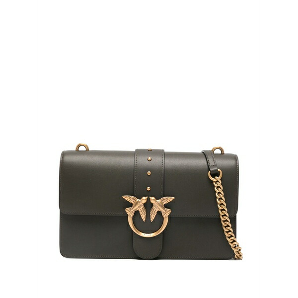 ピンコ レディース ショルダーバッグ 御徒面子 Medium love bag one leather shoulder bag Brown