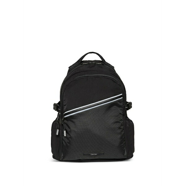 カルバンクライン メンズ うしろ側容器に並べる・背嚢 御徒面子 Zip grid backpack Black メンズバッグ-バッグ・小物・ブランド雑貨-バックパック・リュック