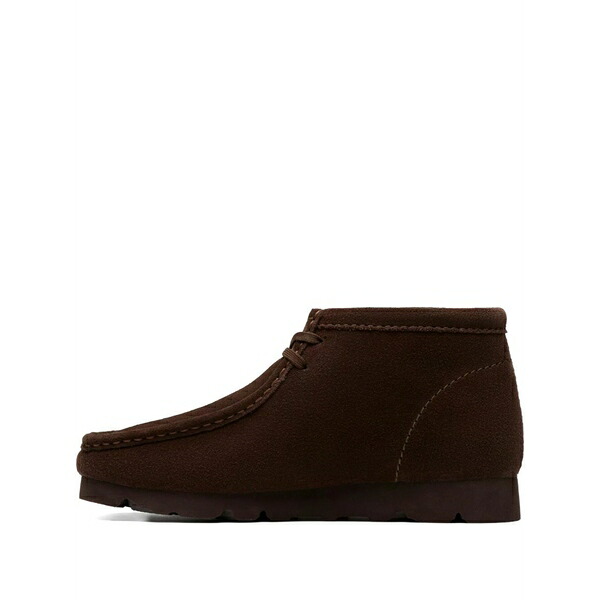 クラークス メンズ ブーツ シューズ Suede lace-up boots Brown｜asty