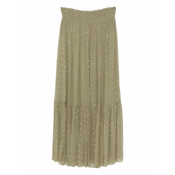 バッシュ レディース スカート ボトムス Metallic-dot ruffled skirt Green