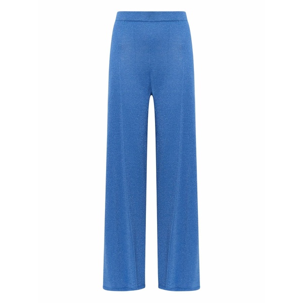 マリパルミ レディース カジュアルパンツ ボトムス Lurex-effect elastic-waist trousers Blue