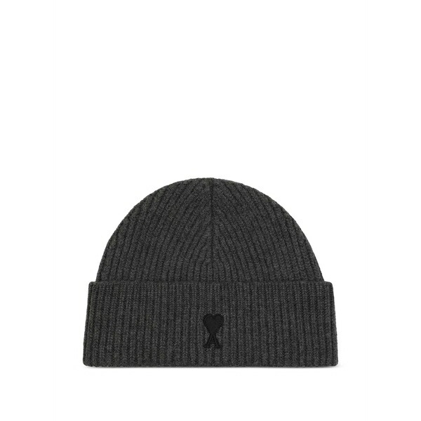 意中の女 メンズ かぶり笠 付属品 Ami de coeur wool beanie Grey