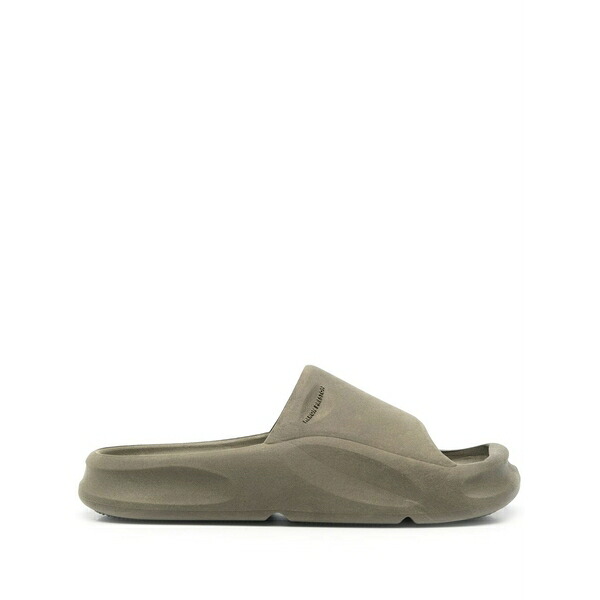 戸呂 プレストン メンズ サンダル シューズ Eco moulded open-toe slides Green
