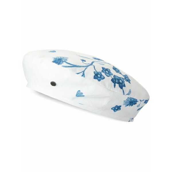 メゾンミッシェル  レディース かぶり笠 添え物 New billy floral-print beret White