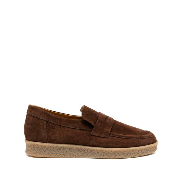 ラルディーニ メンズ スリッポン・ローファー シューズ Suede loafers Brown