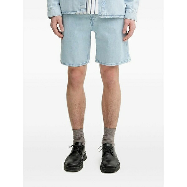 マルコポーロ メンズ 心地好いズボン下 ボトムス Denim shorts Blue