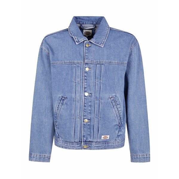 ディッキーズ メンズ ジャケット＆ブルゾン アウター Trucker denim jacket Blue｜asty