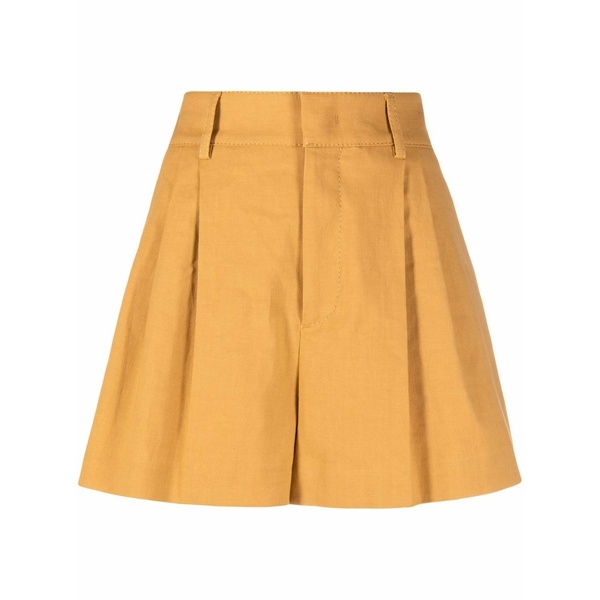 レッドヴァレンティノ レディース 心地よいズボン下 ボトムス High-waisted tailored shorts Yellow レディースファッション-パンツ