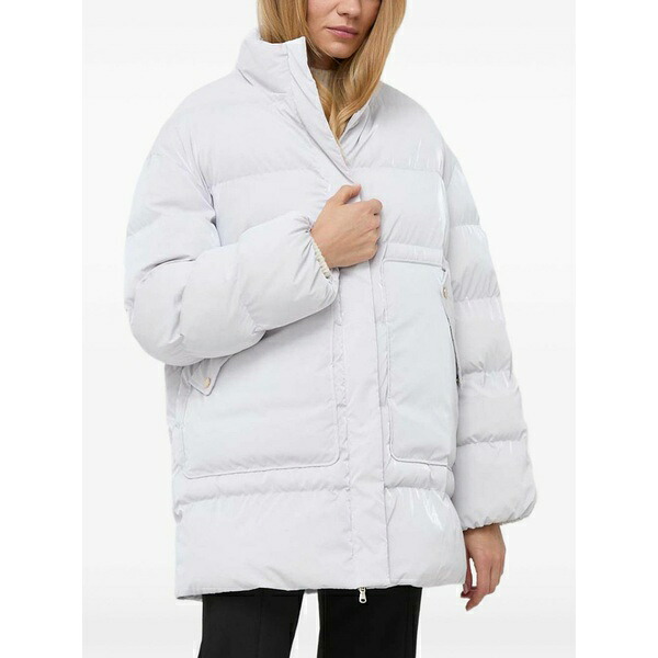 パトリツィア ペペ レディース 厚地の外套 アウター Padded pocket coat White