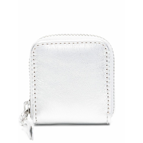 コムデギャルソン レディース 紙入れ 付属品 Metallic wallet Silver