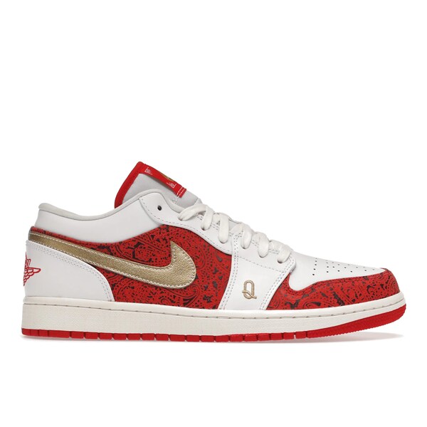 Jordan ジョーダン メンズ スニーカー  【Jordan 1 Low Spades】  大きさ US_M_14 White/Metallic Gold-University Red-Sail