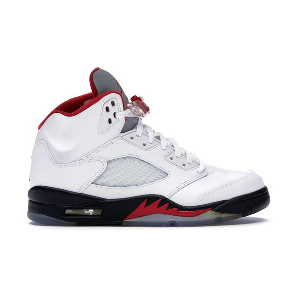 Jordan ジョーダン メンズ スニーカー  【Jordan 5 Retro Fire Red (2013)】  大きさ US_9.5(27.5糎) White/Fire Red-Black