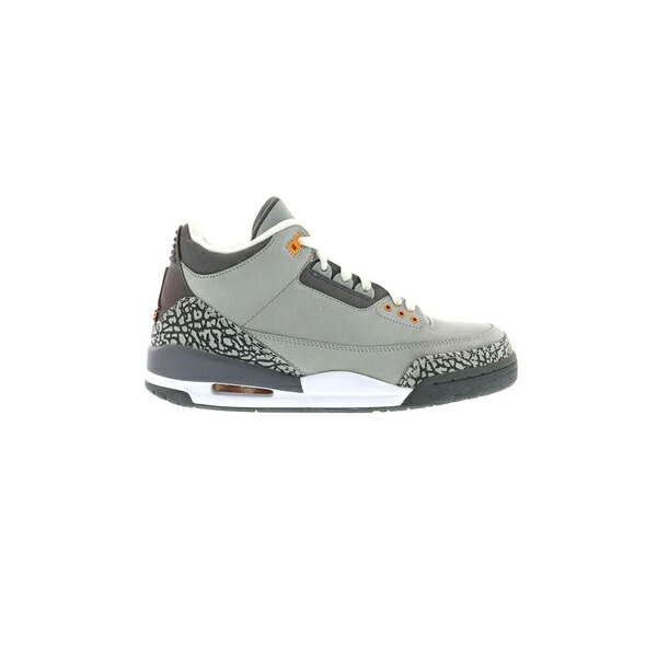 Jordan ジョーダン メンズ スニーカー  【Jordan 3 Retro Cool Grey (2007)】  大きさ US_7(25.0糎) Silver/Sport Red-Light Graphite-Orange Peel