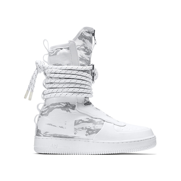 Nike ナイキ メンズ スニーカー  【Nike 空想科学小説 Air Force 1 High Winter Camo】  大いさ US_8.5(26.5糎) White/White-White スニーカー-靴-メンズ靴