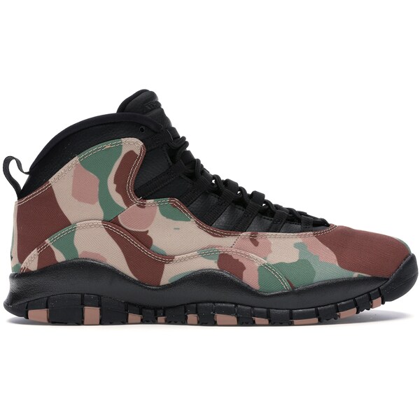 Jordan ジョーダン メンズ スニーカー  【Jordan 10 Retro Duck Camo】  大きさ US_9.5(27.5糎) Rattan/Black-Black-Dusted Clay
