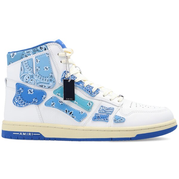 AMIRI アミリ メンズ スニーカー  【AMIRI Skel Top Hi Bandana White Blue】  サイズ US_8(26.0cm) White Blue