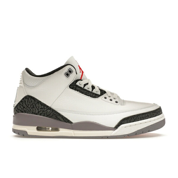 Jordan ジョーダン メンズ スニーカー  【Jordan 3 Retro Cement Grey】  大きさ US_12.5(30.5糎) Summit White/Fire Red/Cement Grey/Black