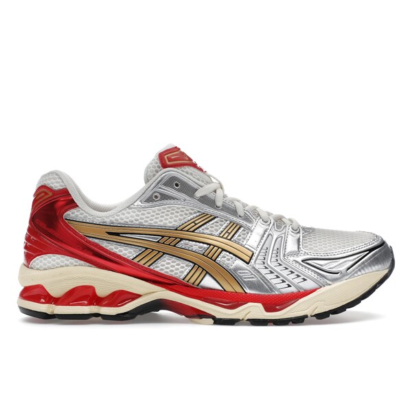 ASICS アシックス メンズ スニーカー 【ASICS Gel-Kayano 14 Sneaker Politics Just Say No】 サイズ US_8.5(26.5cm) Cream/Pure Gold|asty