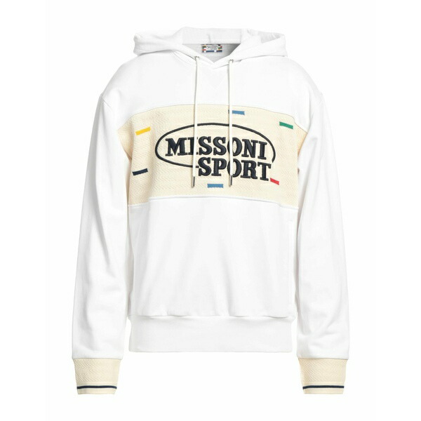 【送料無料】 ミッソーニ メンズ パーカー・スウェットシャツ アウター Sweatshirts White