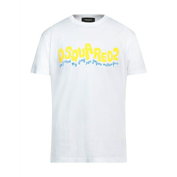 【送料無料】 ディースクエアード メンズ Tシャツ トップス T-shirts White 26,520円