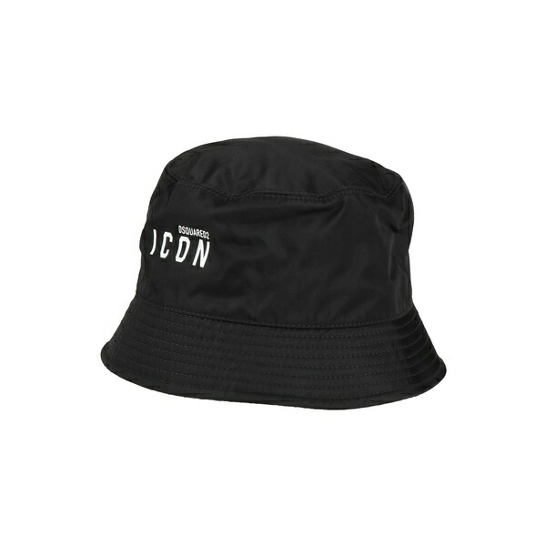 【送料無料】 ディースクエアード メンズ 帽子 アクセサリー Hats Black｜asty