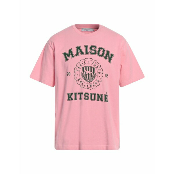 【送料無料】 メゾン キツネ メンズ Tシャツ トップス T-shirts Pink