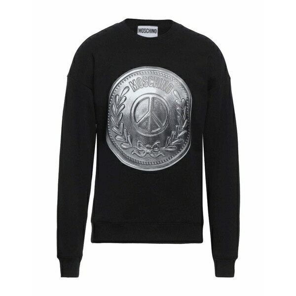 【送料無料】 モスキーノ メンズ パーカー・スウェットシャツ アウター Sweatshirts Black