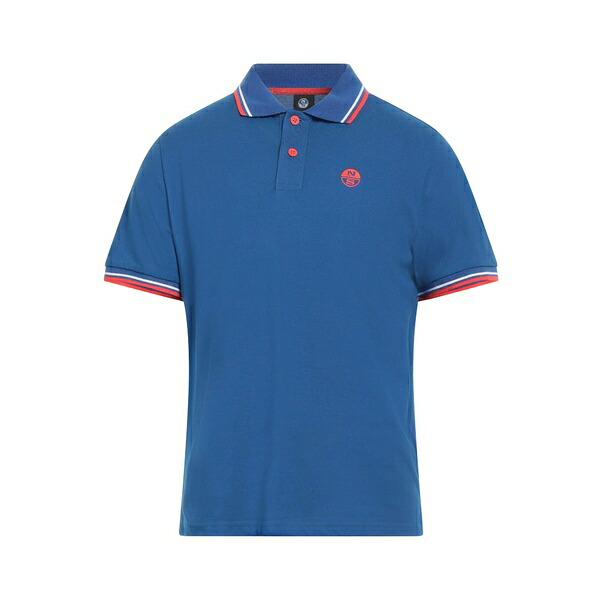 【送料無料】 ノースセール メンズ Tシャツ トップス Polo shirts Blue