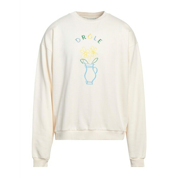 【貨物輸送無料】 ドロール・ド・ムッシュ メンズ パーカー・スウェットシャツ アウター Sweatshirts White パーカー-トップス