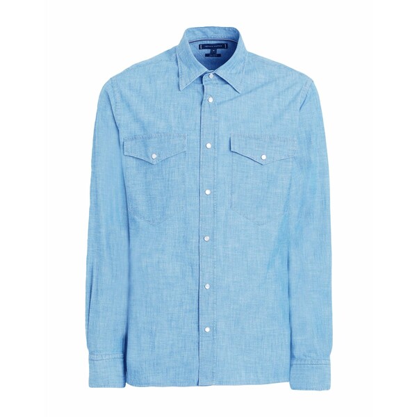 【送料無料】 トミー ヒルフィガー メンズ シャツ トップス Denim shirts Blue