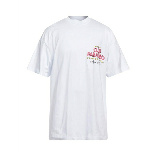 【送料無料】 エムエスジイエム メンズ Tシャツ トップス T-shirts White