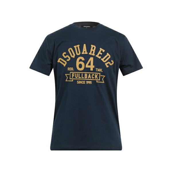【送料無料】 ディースクエアード メンズ Tシャツ トップス T-shirts Blue