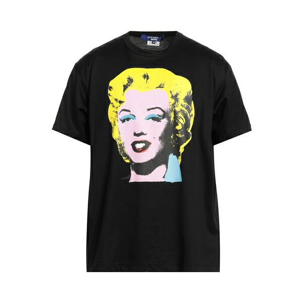 【送料無料】 コムデギャルソン メンズ Tシャツ トップス T-shirts Black｜asty