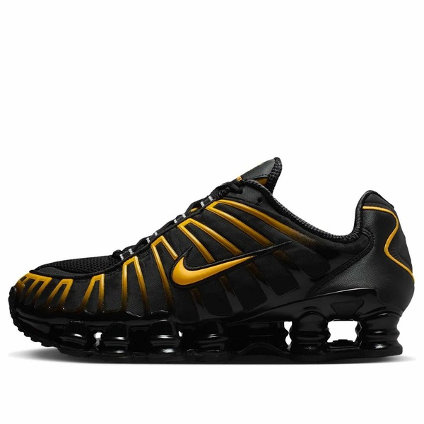 Nike ナイキ メンズ スニーカー 【Nike Shox TL \u0027Black University Gold\u0027 AV3595-013】  大いさ US_11.5(29.5糎) 靴-スニーカー