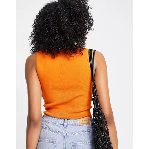 アンドアザーストーリーズ レディース カットソー Tank Knitted Stories Orange トップス In Orange Other Top