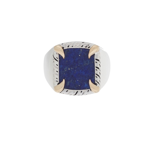 31790円 上質 31790円 超目玉 エフィー メンズ リング アクセサリー Sterling Silver 18K Gold Accented Lapis Lazuli Ring Blue