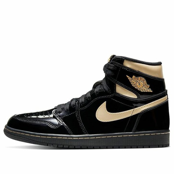 Jordan ジョーダン メンズ スニーカー 【Air Jordan 1 Retro High OG \u0027Black Metallic Gold\u0027 555088-032】  大きさ US_M_13