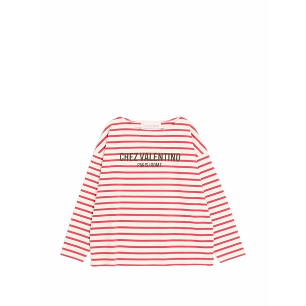 ヴァレンティノ ガラヴァーニ メンズ Tシャツ トップス Chez valentino-print t-shirt Red｜asty