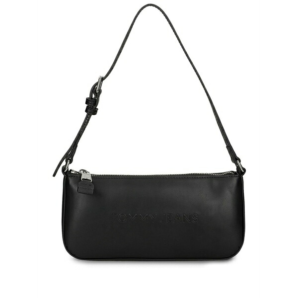 トミーヒルフィガー レディース ショルダーバッグ 御徒面子 Essential metal logo shoulder bag Black