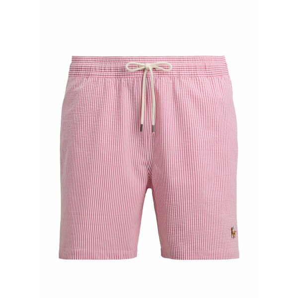 ラルフローレン メンズ カジュアルパンツ ボトムス Striped-detail drawstring swim shorts Pink