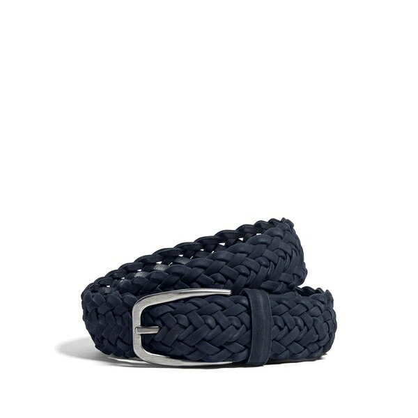 ゼニア メンズ 三尺帯 添え物 Braided belt Blue