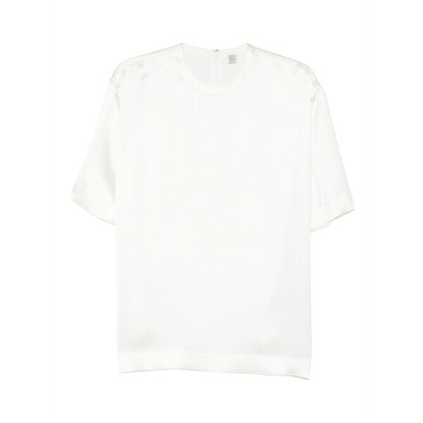トーテム レディース Tシャツ トップス Satin t-shirt White｜asty