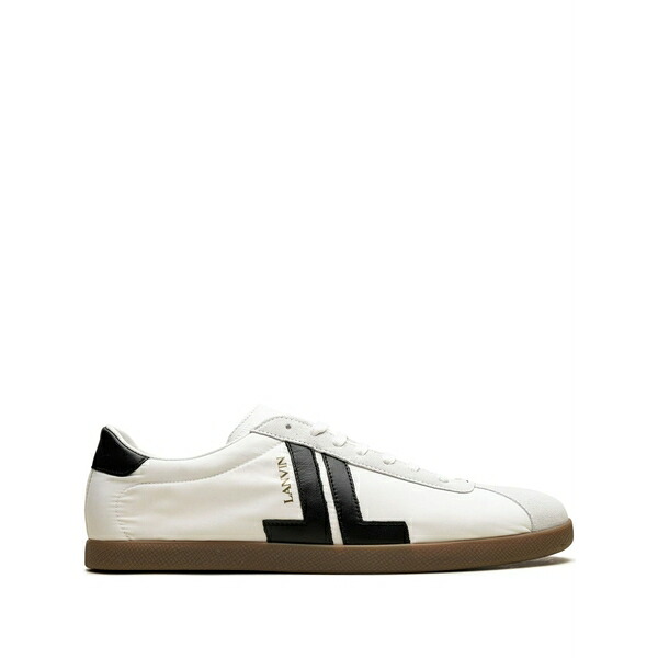 ランバン メンズ スニーカー シューズ Glen "white/black" sneakers White｜asty