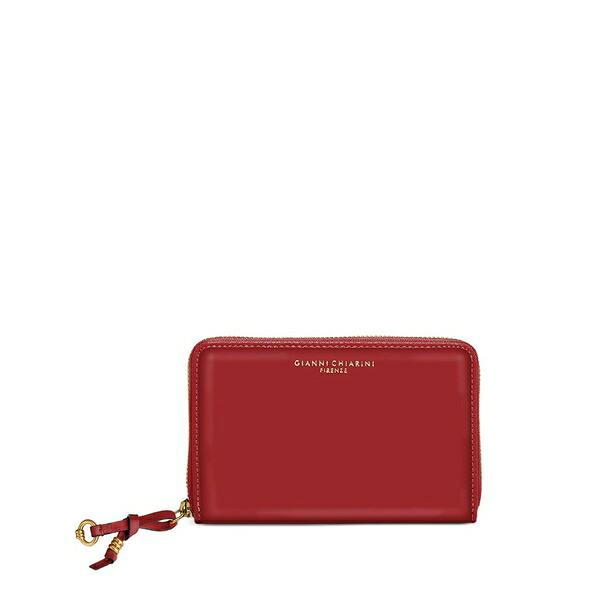 ジャンニ・キアリーニ レディース 紙入れ 付属品 Logo-detail wallet Red