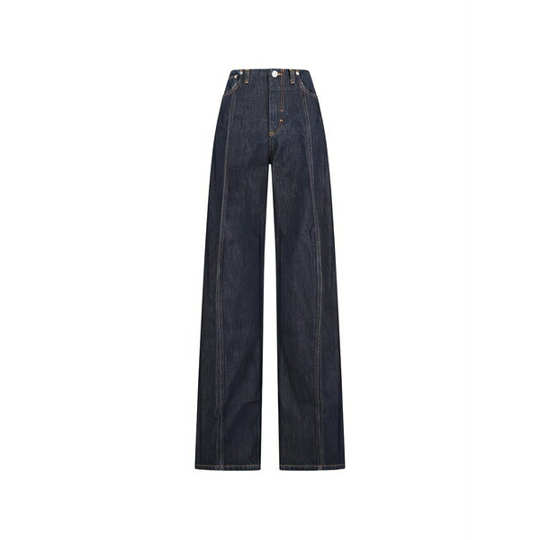 スポーツマックス レディース デニムパンツ ボトムス Seam spdora jeans Blue|asty