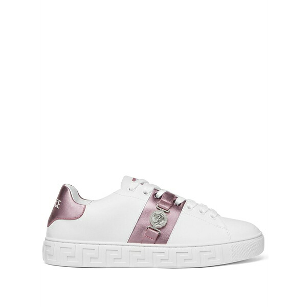ヴェルサーチ レディース スニーカー シューズ Greca embellished sneakers White