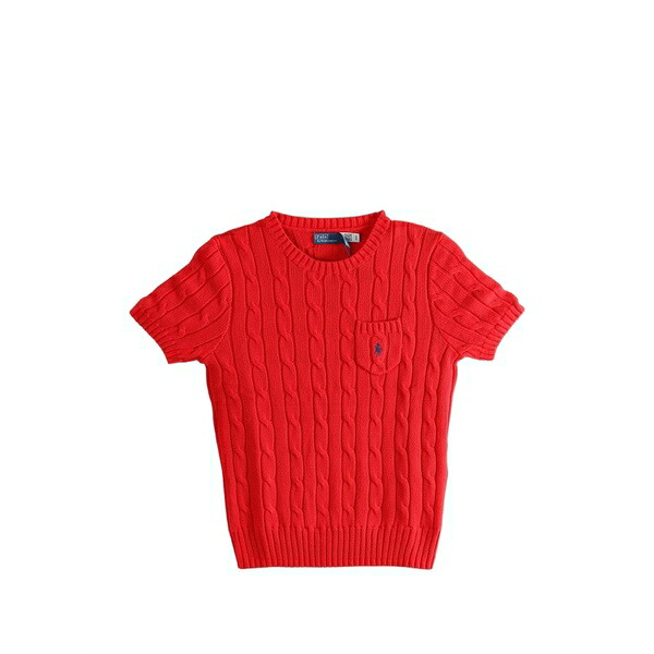 ラルフローレン レディース ニット&セーター アウター Cable-knit pocket sweater Red｜asty